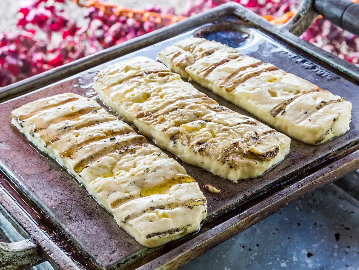 Queijo coalho na brasa
